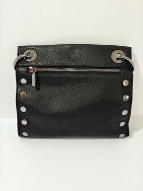 Hammitt Tony Medium Crossbody Bag in Black With Gunmetal Hardware